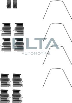 Elta Automotive EA8663 - Комплектуючі, колодки дискового гальма autozip.com.ua
