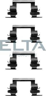 Elta Automotive EA8609 - Комплектуючі, колодки дискового гальма autozip.com.ua