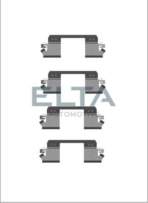 Elta Automotive EA8607 - Комплектуючі, колодки дискового гальма autozip.com.ua