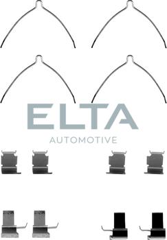 Elta Automotive EA8623 - Комплектуючі, колодки дискового гальма autozip.com.ua