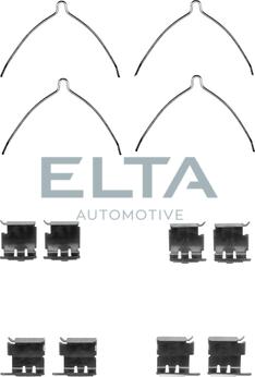 Elta Automotive EA8847 - Комплектуючі, колодки дискового гальма autozip.com.ua