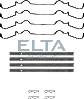 Elta Automotive EA8798 - Комплектуючі, колодки дискового гальма autozip.com.ua