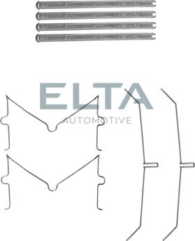 Elta Automotive EA8780 - Комплектуючі, колодки дискового гальма autozip.com.ua
