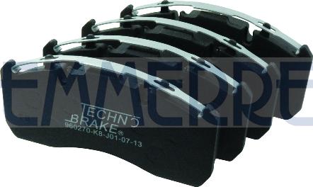 Emmerre 960270 - Гальмівні колодки, дискові гальма autozip.com.ua