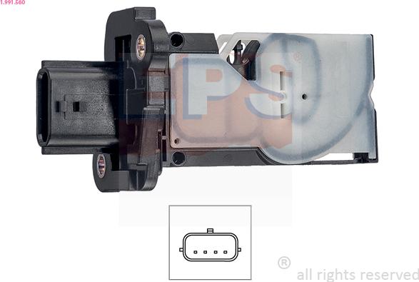 EPS 1.991.560 - Датчик потоку, маси повітря autozip.com.ua