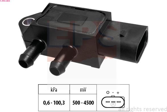 EPS 1.993.403 - Датчик тиску повітря, висотний коректор autozip.com.ua