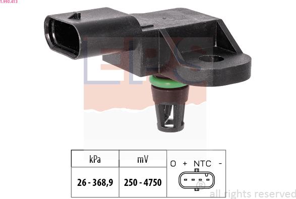 EPS 1.993.413 - Датчик тиску повітря, висотний коректор autozip.com.ua
