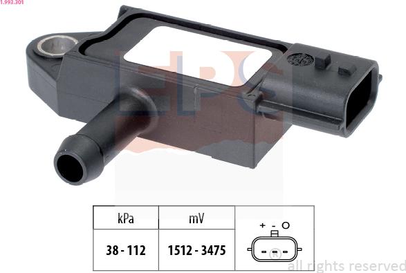 EPS 1.993.301 - Датчик тиску повітря, висотний коректор autozip.com.ua