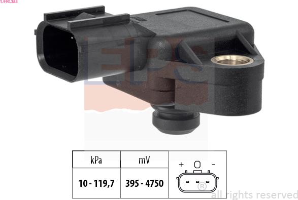 EPS 1.993.383 - Датчик тиску повітря, висотний коректор autozip.com.ua