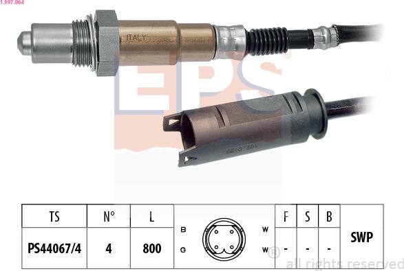 EPS 1.997.964 - Лямбда-зонд, датчик кисню autozip.com.ua