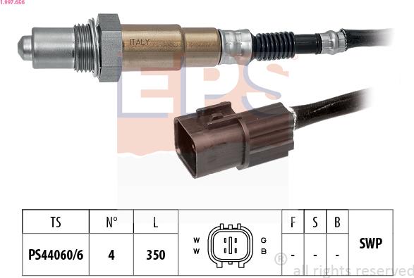 EPS 1.997.656 - Лямбда-зонд, датчик кисню autozip.com.ua