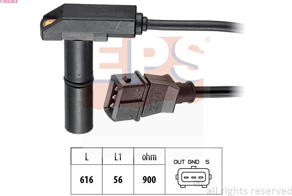 EPS 1.953.054 - Датчик імпульсів, колінчастий вал autozip.com.ua