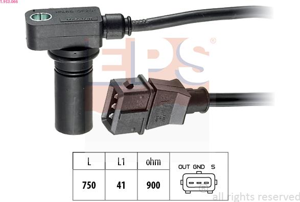 EPS 1.953.066 - Датчик імпульсів Audi 100-A4-A6 94- autozip.com.ua