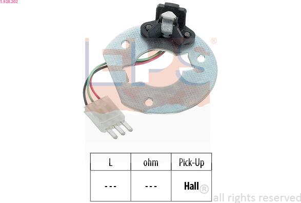 EPS 1.928.202 - Датчик, імпульс запалювання autozip.com.ua