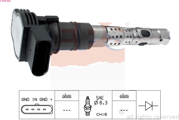 EPS 1.970.425 - Котушка запалювання autozip.com.ua
