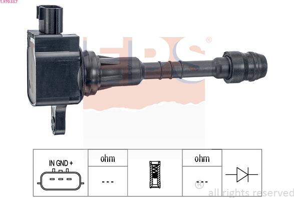 EPS 1.970.557 - Котушка запалювання autozip.com.ua