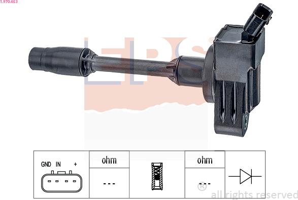 EPS 1.970.653 - Котушка запалювання autozip.com.ua