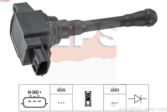 EPS 1.970.661 - Котушка запалювання autozip.com.ua