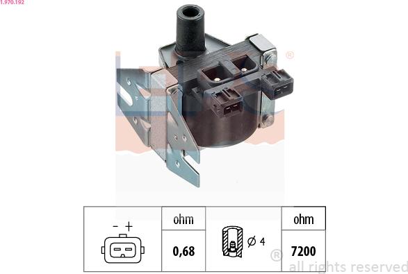 EPS 1.970.192 - Котушка запалювання autozip.com.ua