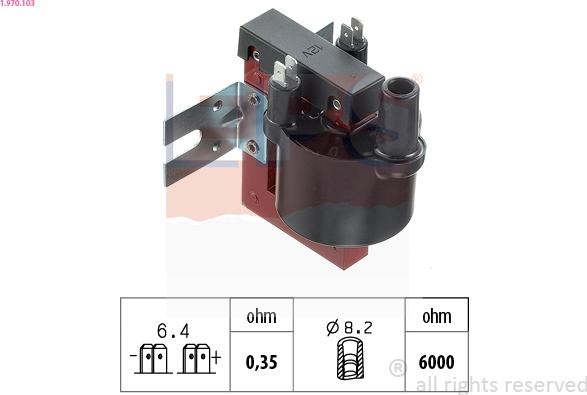 EPS 1.970.103 - Котушка запалювання autozip.com.ua