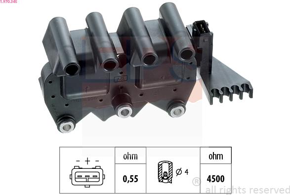 EPS 1.970.345 - Котушка запалювання autozip.com.ua