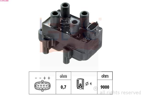 EPS 1.970.389 - Котушка запалювання autozip.com.ua