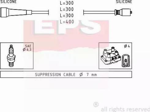 EPS 1.501.492 - Комплект проводів запалювання autozip.com.ua