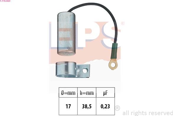 EPS 1.115.023 - Конденсатор, система запалювання autozip.com.ua