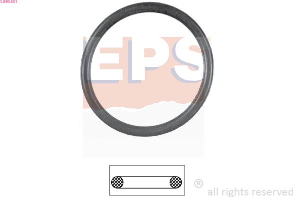 EPS 1.890.551 - Прокладка, термостат autozip.com.ua