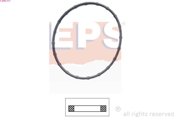 EPS 1.890.717 - Прокладка, термостат autozip.com.ua