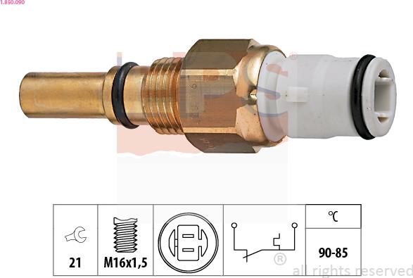 EPS 1.850.090 - Термовимикач, вентилятор радіатора / кондиціонера autozip.com.ua