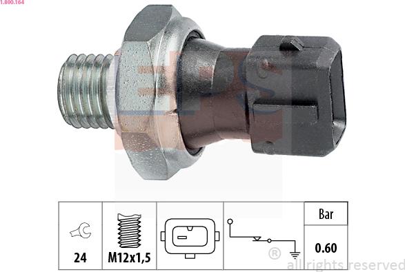 EPS 1.800.164 - Датчик, тиск масла autozip.com.ua