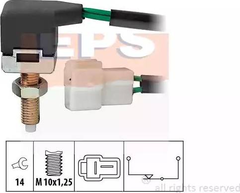 EPS 1.810.168 - Вимикач ліхтаря сигналу гальмування autozip.com.ua