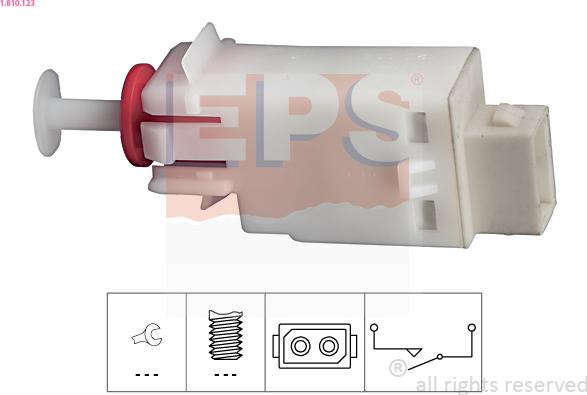EPS 1.810.123 - Вимикач, привід зчеплення (Tempomat) autozip.com.ua