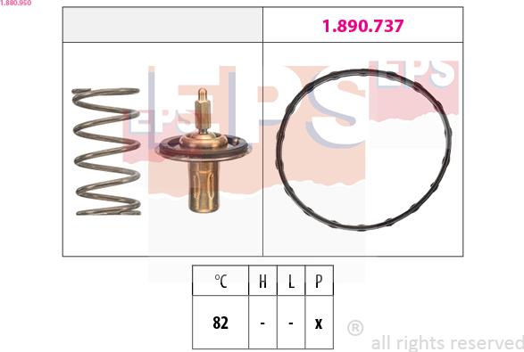 EPS 1.880.950 - Термостат, охолоджуюча рідина autozip.com.ua