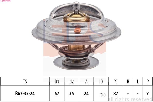 EPS 1.880.410S - Термостат, охолоджуюча рідина autozip.com.ua