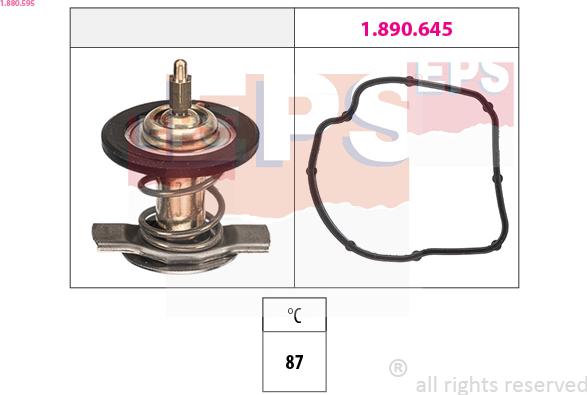 EPS 1.880.595 - Термостат, охолоджуюча рідина autozip.com.ua