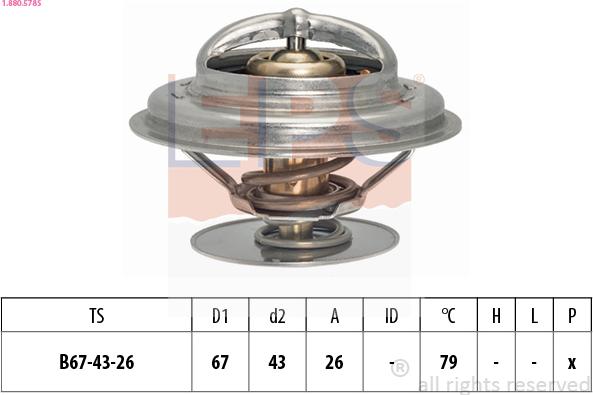 EPS 1.880.578S - Термостат, охолоджуюча рідина autozip.com.ua