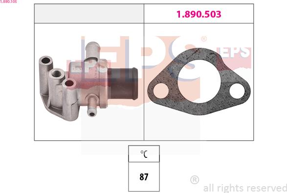 EPS 1.880.105 - Термостат, охолоджуюча рідина autozip.com.ua