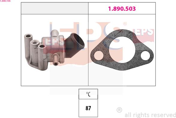 EPS 1.880.106 - Термостат, охолоджуюча рідина autozip.com.ua