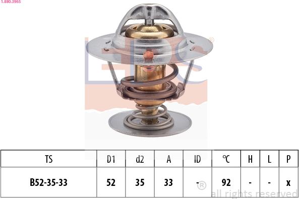 EPS 1.880.396S - Термостат, охолоджуюча рідина autozip.com.ua