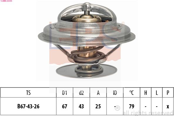 EPS 1.880.333S - Термостат, охолоджуюча рідина autozip.com.ua