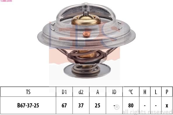 EPS 1.880.259S - Термостат, охолоджуюча рідина autozip.com.ua