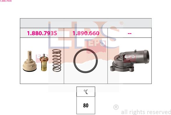 EPS 1.880.793K - Термостат, охолоджуюча рідина autozip.com.ua