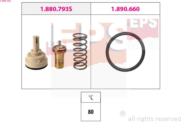 EPS 1.880.793 - Термостат, охолоджуюча рідина autozip.com.ua