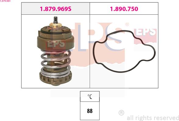 EPS 1.879.981 - Термостат, охолоджуюча рідина autozip.com.ua