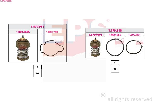 EPS 1.879.931KK - Термостат, охолоджуюча рідина autozip.com.ua