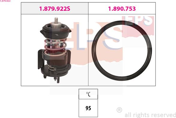 EPS 1.879.922 - Термостат, охолоджуюча рідина autozip.com.ua