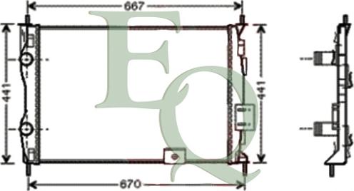 Equal Quality RM0645 - Радіатор, охолодження двигуна autozip.com.ua