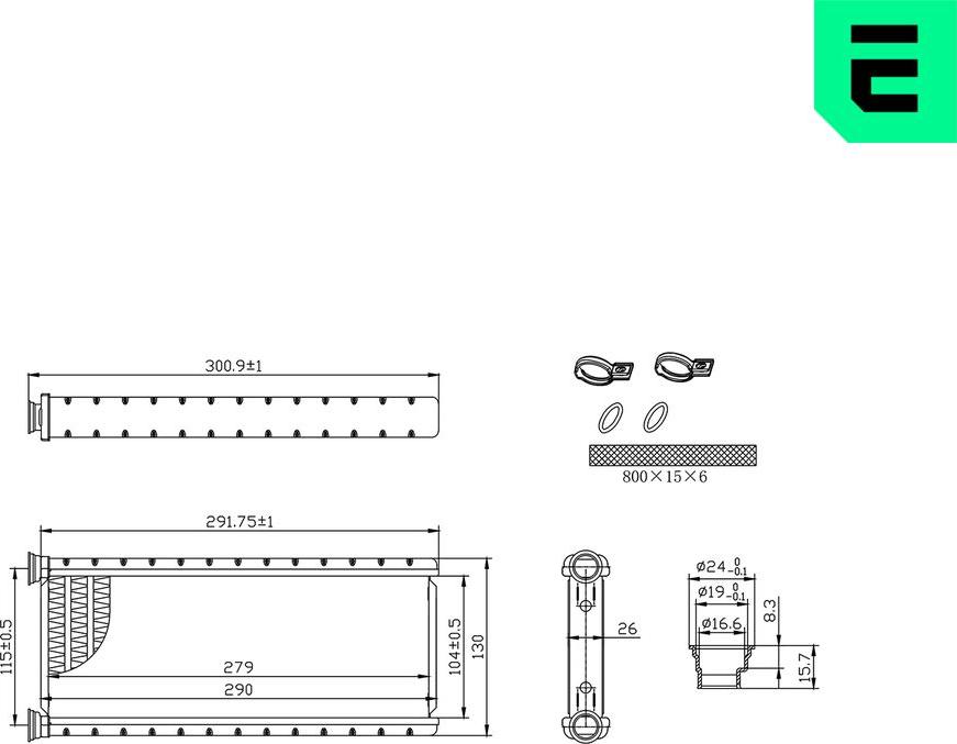 ERA 669262 - Теплообмінник, опалення салону autozip.com.ua